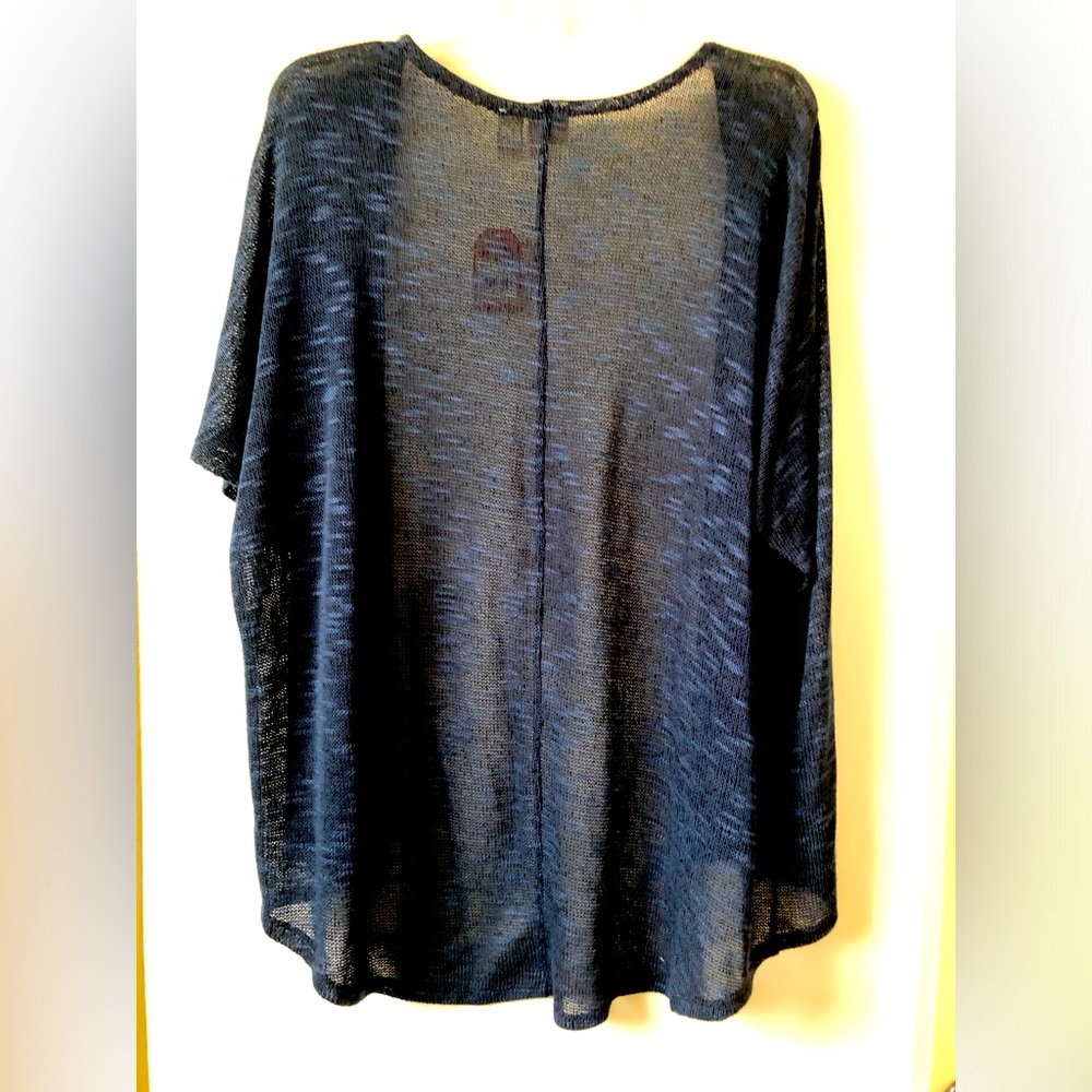 Mudd Navy Open-Front Women's Sweater Cardigan - Picture 10 of 10